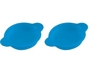 Hape - Jouet Tamis Sable Bleu - Jouet de Plage dès 18 mois - Spécial Découverte et Créativité de l'Enfant - Sans Phtalates et Résistant aux UV (Lot de 2)