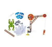 Hape - Kit 3 Expériences Scientifiques Junior Inventor, 37 Pièces - Atelier Sciences de Construction - Jouet en Bois pour Enfant dès 4 Ans - Coffret Éducatif - Activité Manuelle Garçon, Fille