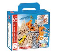 Hape - Kit de Démarrage pour Expériences Scientifiques et Constructions, 42 pièces - Jeux pour Enfants dès 4 Ans - Jouet en Bois Fille, Garçon - Activité Manuelle de Construction - Atelier Jeu Enfant