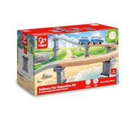 Hape Kit d'extension de Voie surélevée, Accessoire de Chemin de Fer en Bois, 6 piliers, Jeu éducatif pour Enfants
