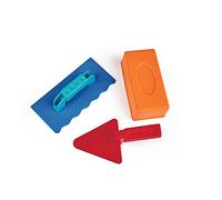 Hape Kit Maître Maçon - Pour Enfants de 18 Mois et Plus - 1 Brique, 1 Truelle et 1 Taloche Inclus - Pour la Motricité Bébé, la Créativité et les Compétences Sociales - Jeu de Bac à Sable et Plage