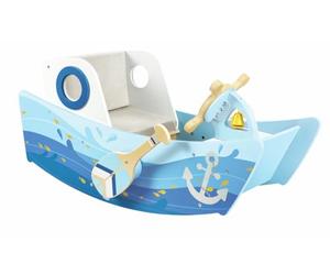 Hape Le Bateau à Bascule du Capitaine - Jouet Interactif pour Enfants dès 12 Mois - Développement de la Motricité, Imagination et Jeu de Rôle Réaliste - Cadeau Fille Garçon, Jeu Éveil