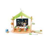 Hape - L'École des Green Planet Explorers - Jouet pour Enfants À partir de 3 Ans - Figurine et Accessoires - Jeu Écologique et Durable en Bambou - Idéal pour Jeu Libre - Idée Cadeau Enfant
