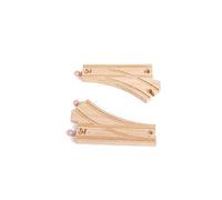 Hape Lot de 2 Rails en Y en Bois