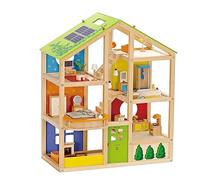Hape Maison de poupée 4 saisons, meublée, 35 pièces E3401