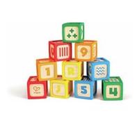 Hape Mes petits blocs - set de 10 Jaune