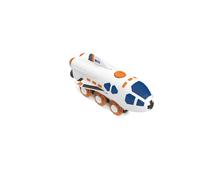 Hape Jouet Locomotive Fusée Spatiale - Jeu de Train en Bois - Jouet pour Enfant dès 3 Ans - Locomotive pour Circuit Train Bois - Compatible avec Les Circuits de Marques Traditionnelles