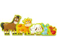 Hape Numbers &farm Animals Puzzle Multicolore