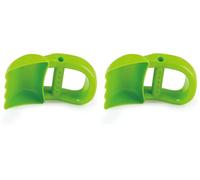 Hape Pelleteuse Manuelle Rouge, Bac à Sable, Terrain de Jeu - Lisse & Facile pour Petites Mains, Enfant 18 Mois et Plus (Lot de 2)