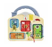 Hape Tableau d'activités Multi Fermetures – 3–6 ans, reconnaissance des formes et motricité fine