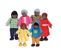 HaPe International Famille de poupées afro-américaines 6 pièces Multicolore G