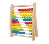 Hape Preschool - 3602485 - Jeu Educatif Et Scientifique - Apprendre À Compter - Boulier Avec 10 Rangées De 10 Perles En Bois - 29,5 X 27 X 33,5 Cm