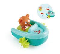 Hape Pull-Back Boat - Bateau de Vitesse Mobile pour Le Bain Jouet pour Les Tout-Petits, 18 Mois et Plus E0217
