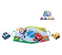 Hape Pull-Back Plush Car Set, Soft Material, Easy-to-Grip for Crawling & Scootin