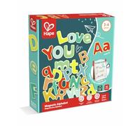 Hape Puzzle Alphabet Bois Aimanté - 52 Lettres Magnétiques Enfant 3 Ans à 6 Ans - Apprendre l'Alphabet et à Lire, Majuscules, Minuscules - Jeu Éducatif, Motricité Fine - Jeu Individuel ou à Plusieurs