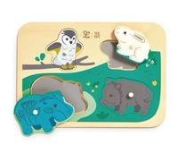 Hape Puzzle Animal Friends Peg 4 Pièces