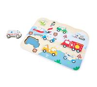 Hape Puzzle d'urgence en Bois avec Boutons de préhension pour Enfants - Jouet éducatif - Jouet de motricité à partir de 24 Mois