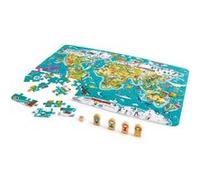 Hape puzzle et tour du monde du jeu 100 pièces Multicolore G