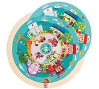 Hape puzzle professions rond-point 19 pièces bleu/rose Bleu G