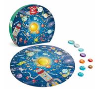 Hape Puzzle Système Solaire - pour Enfants 5 Ans et Plus - 102 Pièces Colorées - Exploration de l'univers et des Planètes - Puzzle Enfant 5 Ans Bois pour la Mémoire, l'Organisation, la Planification