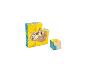 Hape Puzzle Wild Wooden Blocks 9 Pièces
