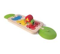 Hape rails puzzle en bois avec train en 7 parties Multicolore G