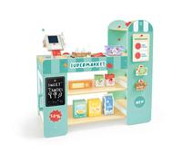 HaPe International Magasin de marchands Supermarché intelligent en bois avec accessoires Vert