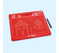 Hape Tableau à dessin magnétique à emporter Rouge Grand format 280 x 255 x 12 mm À partir de 3 ans