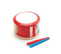 HaPe – Tambour double-face en bois avec baguette – Jouet musical dès 1 an