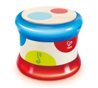 Hape Tambour de Bébé, Tambour Qui Roule, Instrument de Musique pour Enfant du Rythme et des Sons, avec Piles