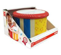 Hape Tambour double face de Hape | Tambour en bois double face - Jouet musical pour jeunes enfants