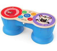Hape,Tambour Upbeat Tunes Magic Touch,Jouet Musical en Bois,Instruments de Musique Electronique pour Enfants,6 Mélodies,4 voix Musicales,à partir de 6 mois