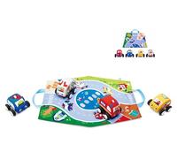 HaPe Voitures à rétrofriction et circuit lavables 11 x 30 x 18 cm