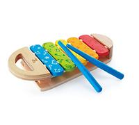 Hape - Xylophone Arc-en-Ciel en Bois - Jouet Enfant en Bois 3 pièces - Instrument de Musique pour Bébé dès 12 Mois - Jeu Musical Fille et Garçon - Idée Cadeau Anniversaire - Jouet Premier Âge