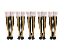 HAPEE Lot de 3 ou 5 paires de chaussettes motif pattes de poulet, chaussettes fantaisie pour Halloween, Thanksgiving, 01A-5 paires, Taille unique