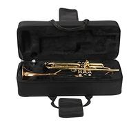 Hapihom Boîte de rangement portable pour trompette - Sac à dos épais et léger - Bretelles réglables - Accessoires pour instruments à vent - Noir