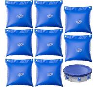 Hapihom Lot de 8 sacs suspendus pour bâche de piscine, sacs muraux d'hiver pour couverture de piscine hivernale, poids 0,4 mm, 30,5 x 30,5 cm