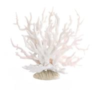 Hapihom Plantes artificielles pour aquarium - Corail artificiel en silicone - Décoration d'aménagement paysager - Blanc