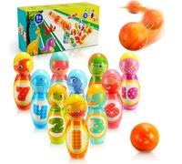 Hapikids Jeux Extérieur Enfant 2 3 4 5 Ans, Set Bowling de 12 Pièces, Jouet Enfant 2 3 Ans, Bowling pour Enfants Jeux Enfant 3 Ans Cadeau Enfant 3-9 Ans Jeux Montessori 2 3 4 Ans Jeux de Quilles