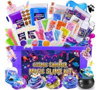 Hapikids Slime Kits de Loisirs Créatifs 6 7 8 9 10 11 12 Ans, Cadeau Fille 6-12 Ans Galaxy Slime Enfant Jouet Fille 6-12 Ans Slime Fluffy Activites Manuelles pour Enfants Potion Magique Enfant