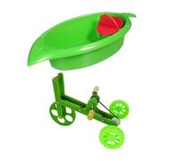 HAPINARY 1 Ensemble Jouets De Petit pour Oiseau Bain Vélo Oiseau Cas De Bain D'oiseau Fournitures De Perroquet Cage Perroquet Oiseaux Plastique Green