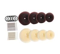 HAPINARY 1 ensemble Set de Donuts Mousse pour Chignons Épingles U Élastiques à Accessoires Pratiques pour Élégantes et Femmes