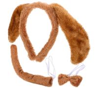 HAPINARY 1 Jeu bandeau pour chien animal frolic chien Pelage Accessoire de cosplay de chien dog Bandeau pour chiot Accessoires de performance sur scène costume de chien en tissu Brown