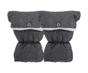 HAPINARY 1 Paire De pour Poussette De Bébé Protège-Mains en Polaire Thermique avec Fermeture À Bouton-Pression Et Bracelet Élastique pour Voyager