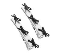 HAPINARY 1 Paire pince à cheveux accessoires de cheveux petits clips à nœud griffe de cheveux arc arcs de cheveux de fête épingles à cheveux arc pince à griffes en forme d'arc cuir Noir