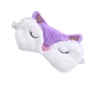 HAPINARY 1 Pc Masque pour les yeux de renard bloc oeil mignon le fard à paupières mignon bandeau de nuit patch yeux bandeau yeux Cache-oeil de voyage ombre à paupières Peluche Violet,mauve