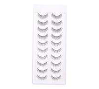 HAPINARY 10 Faux Cils Naturels Paquet de Multi Couches Confortables et Réutilisables pour Regard Éblouissant et Événements Spéciaux