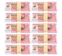 HAPINARY 10 Paquets de Papier Monnaie Papier Chinois pour Sacrifice des Ancêtres Argenté des Ancêtres Billets Funéraires Traditionnels 100 Feuilles par Paquet Fournitures Rituelles