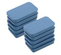 HAPINARY 10 Pièces Boîte de Nourriture pour Oiseaux Bac à Nourriture Portable à Glissière Récipient Compact pour Perroquets Cockatiels et Perruches Accessoire Entraînement pour Cage