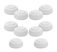 HAPINARY 10 Pièces Bouchons pour Biberons Blanc Bouchons à Vis Anti-poussière pour Biberons Eau Lait de Rechange à Large Ouverture